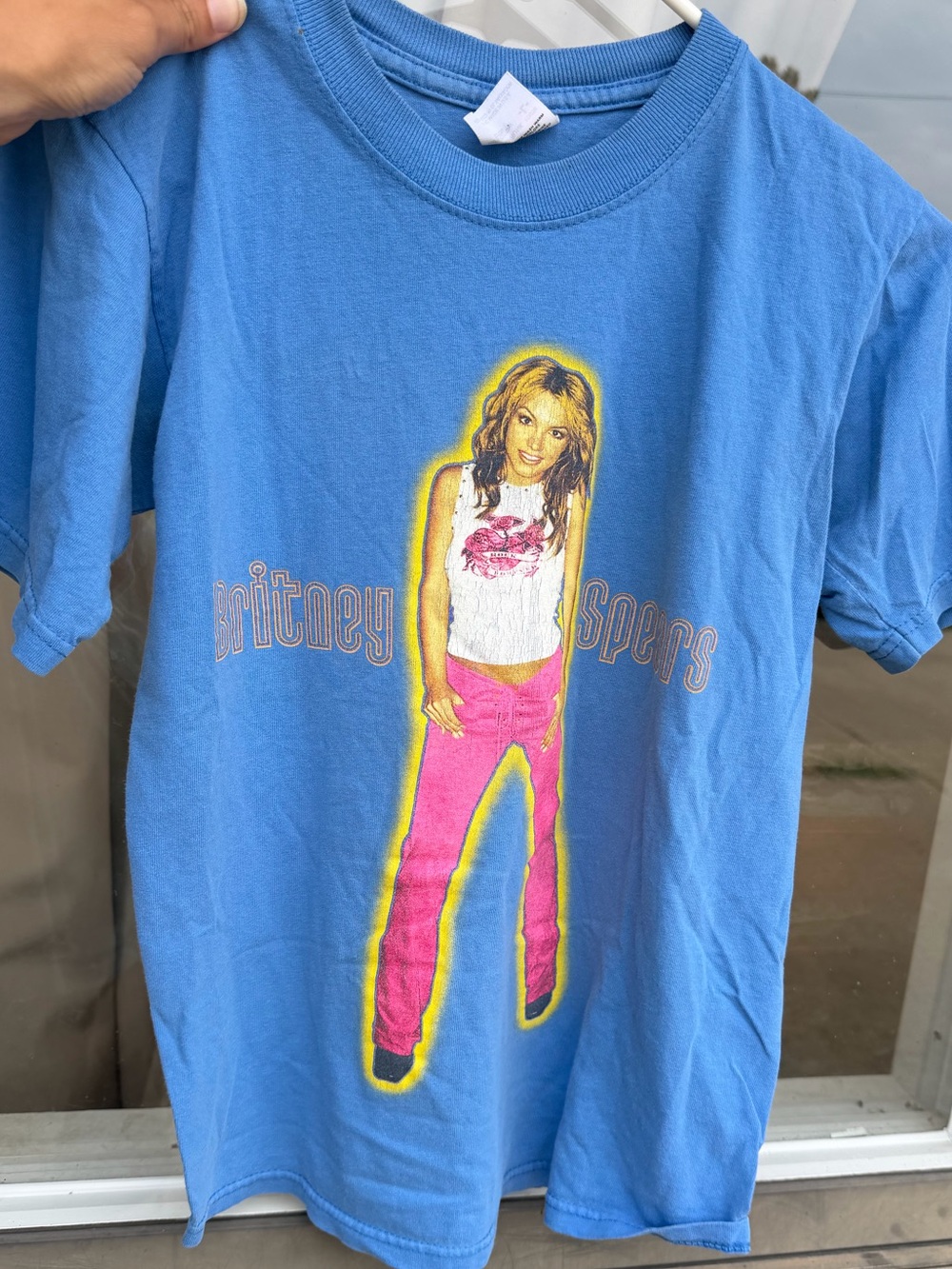 VTG 2000 Y2K Britney Spears Oops I Did It Again Tour Tee. Youth L. Spiral Back